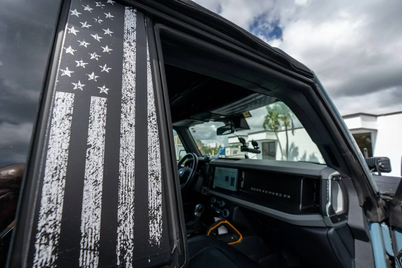 Ford Bronco Freedom Series Sun Visor Covers DSC09076
