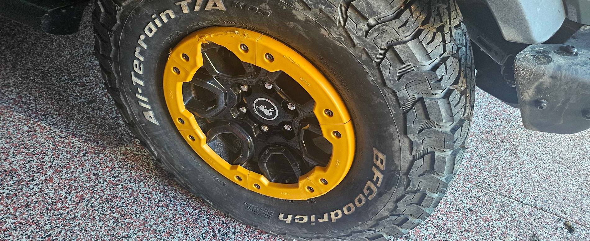 Ford Bronco Arizona tire recommendations to replace factory squatch goodyears 20240908_174629