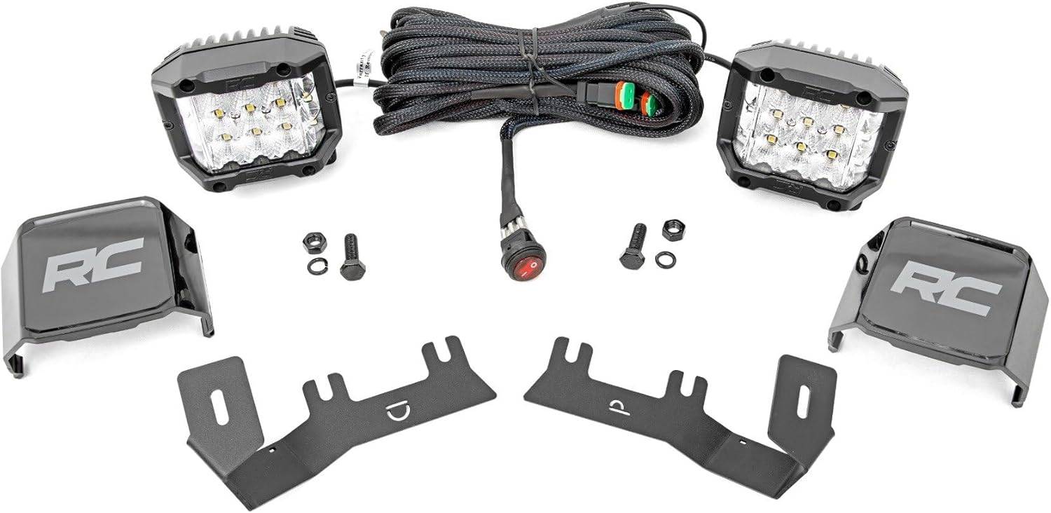 Ford Bronco StickerFab - Off-Road Light Cover Overlays rc 3 inch wide angle 2