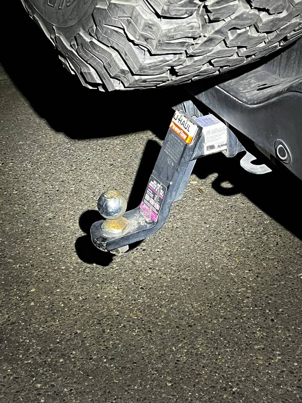 Ford Bronco Hitch extension IMG_5589