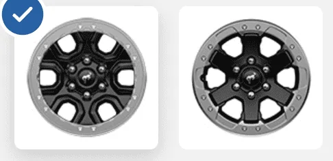 Ford Bronco Is Badlands Non-Squatch 17" Wheel Beaded 17Wheels