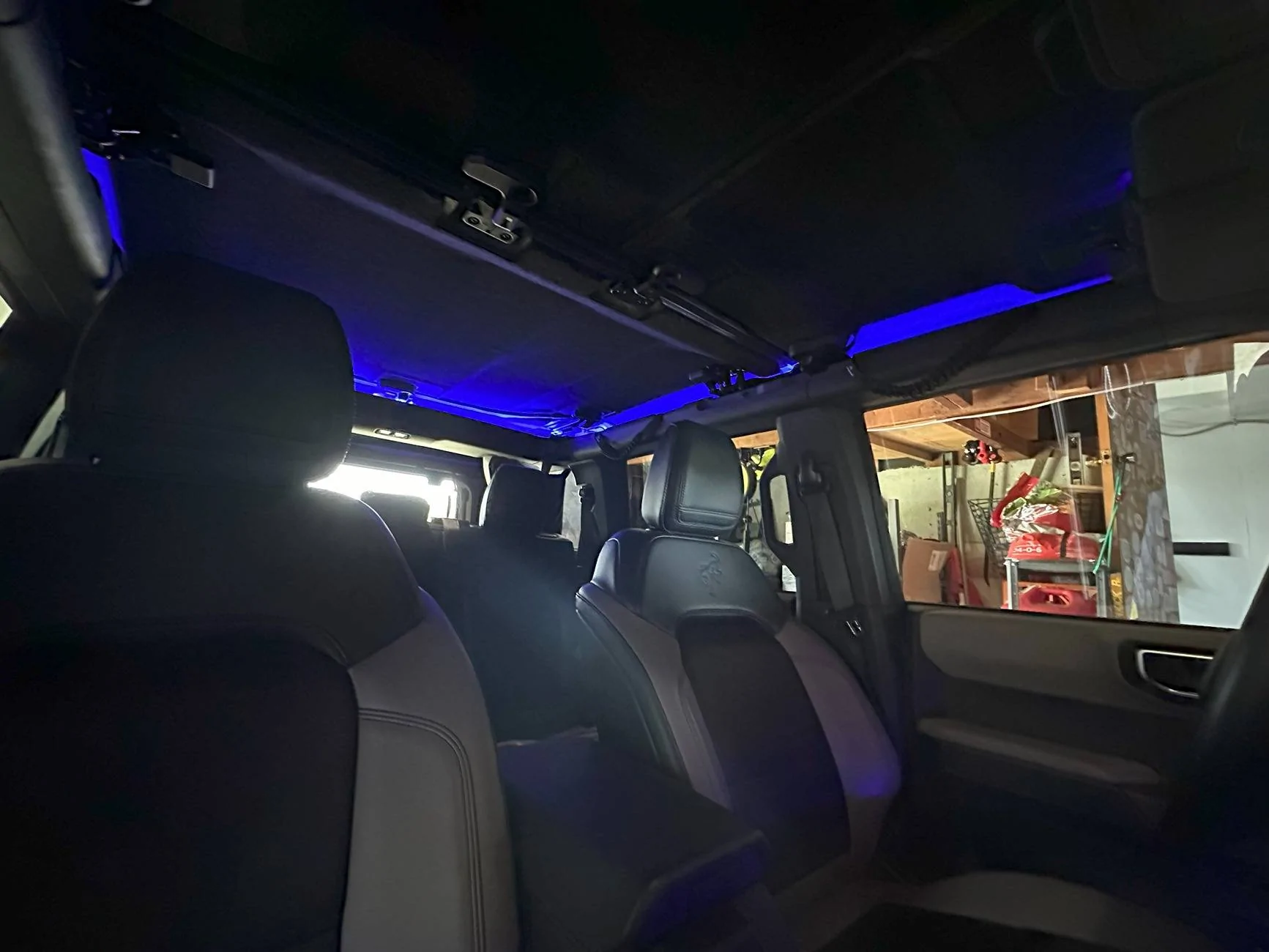 Ford Bronco Headliner cove and footwell LED lighting install (how-to / parts list, under $100!) IMG_1059