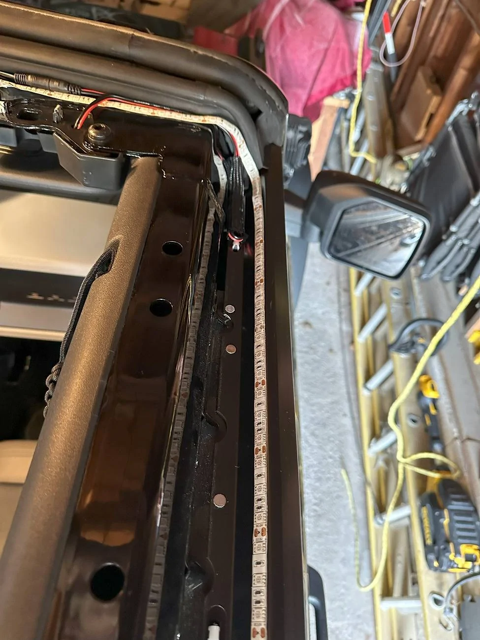 Ford Bronco Headliner cove and footwell LED lighting install (how-to / parts list, under $100!) IMG_1050