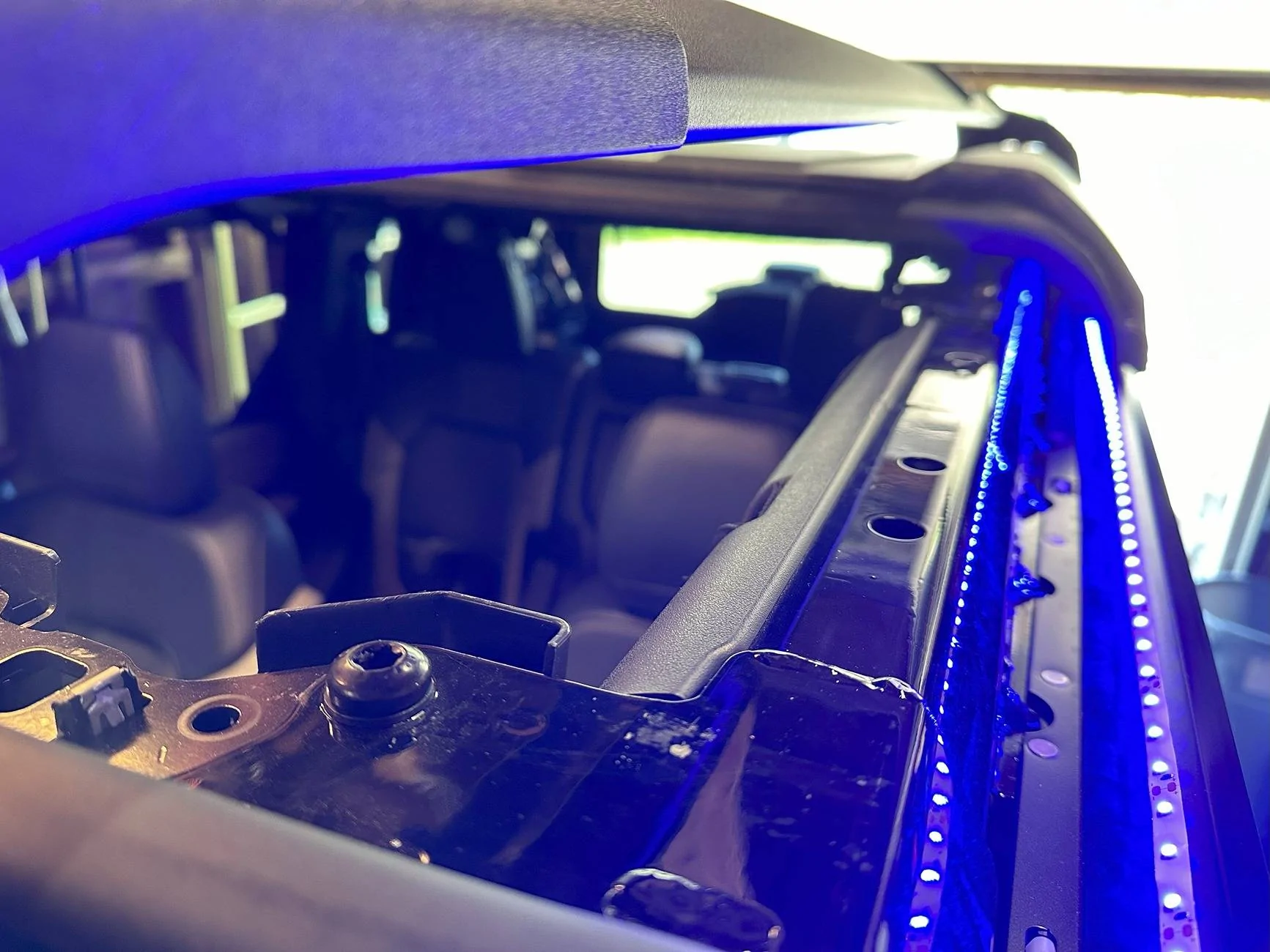 Ford Bronco Headliner cove and footwell LED lighting install (how-to / parts list, under $100!) IMG_1037