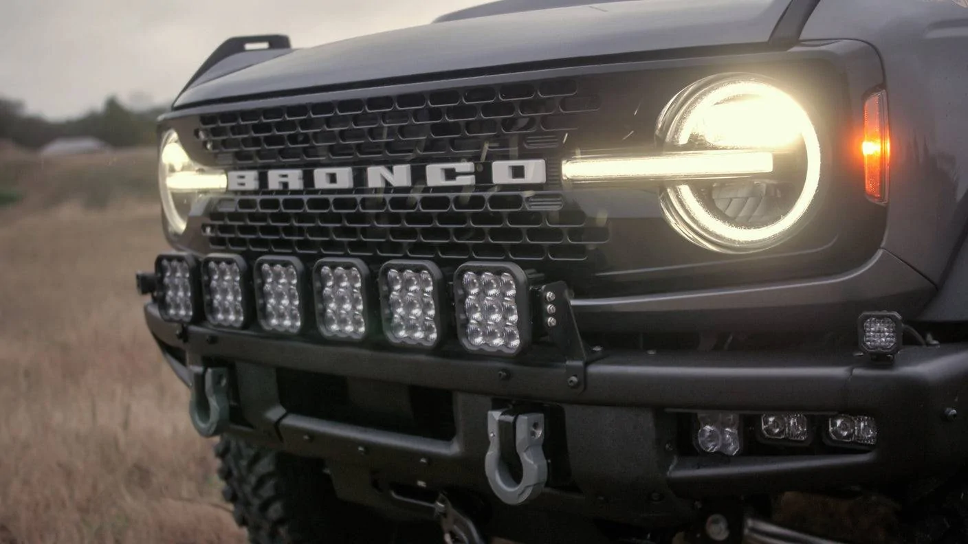 Ford Bronco Diode Dynamics SS5 Grille Lightbar Kit - Open Box Special! SS5_Grill_Kit_1408x800