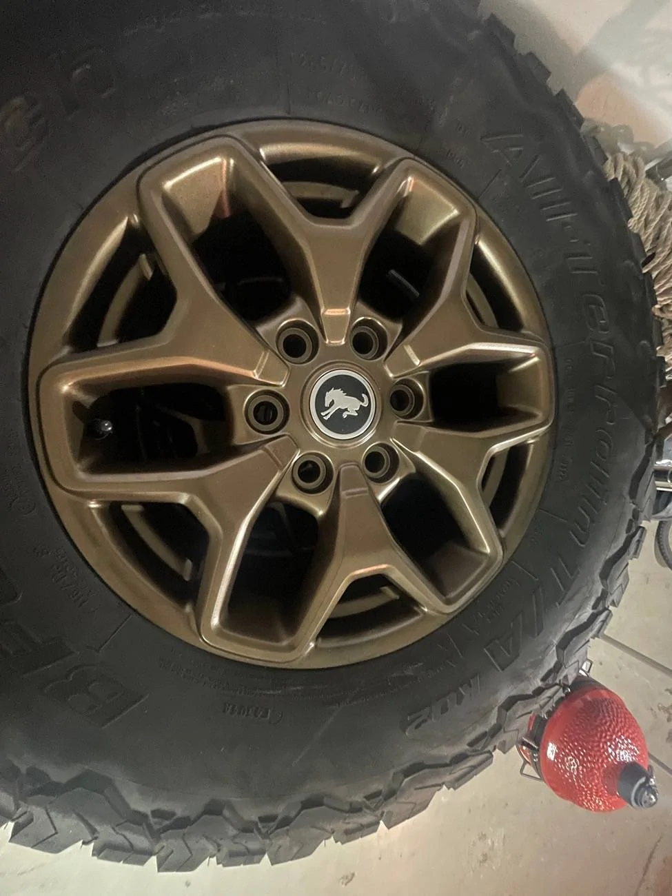 Ford Bronco OEM Sasquatch Wheels Painted Bronze IMG_1327