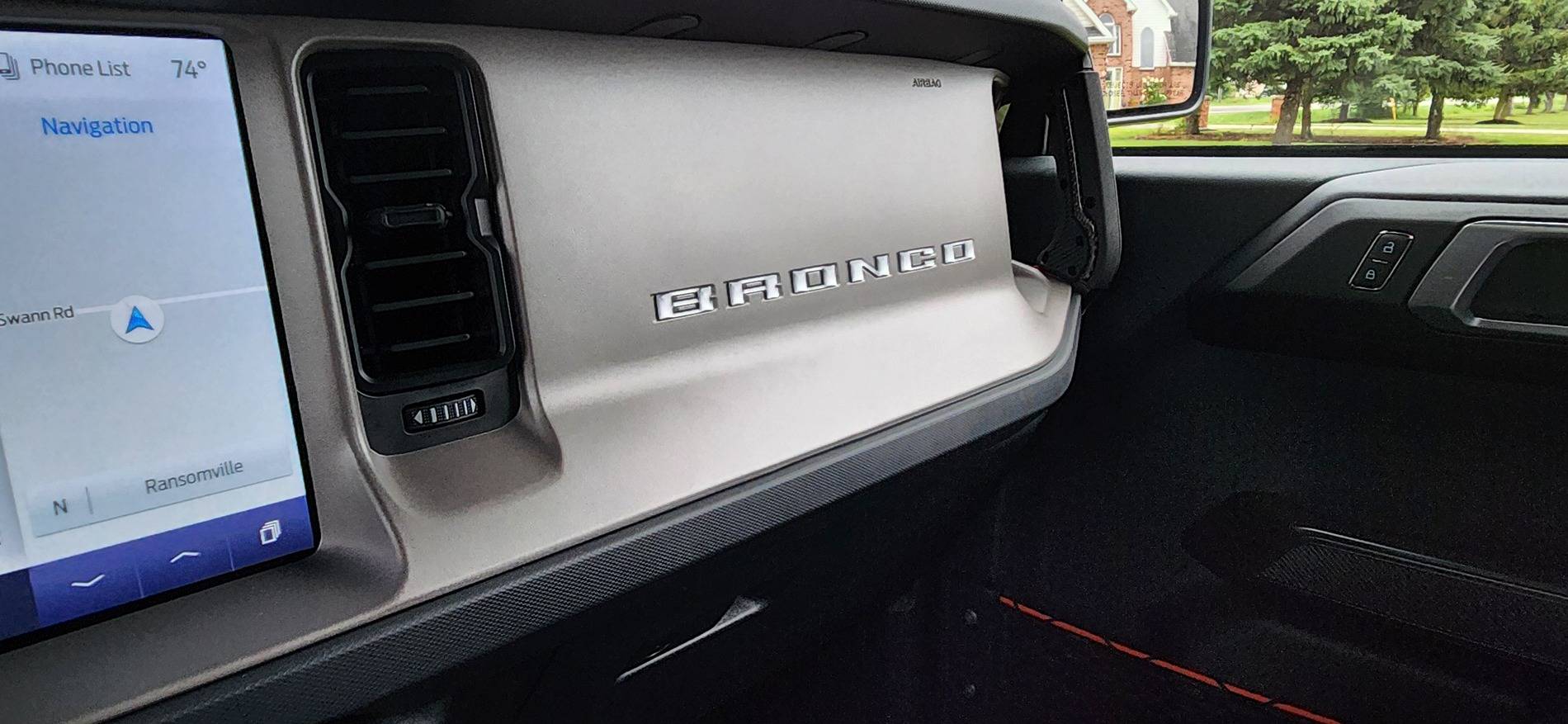 Ford Bronco Vinyl "BRONCO" dashboard letters 1000013020