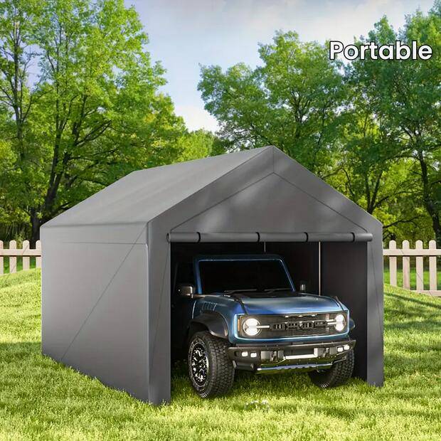 Ford Bronco Bronco Raptor Garage Screenshot 2024-09-23 at 08-13-10 Carport Heavy Duty Portable Garage Storage Shed Car - Temu