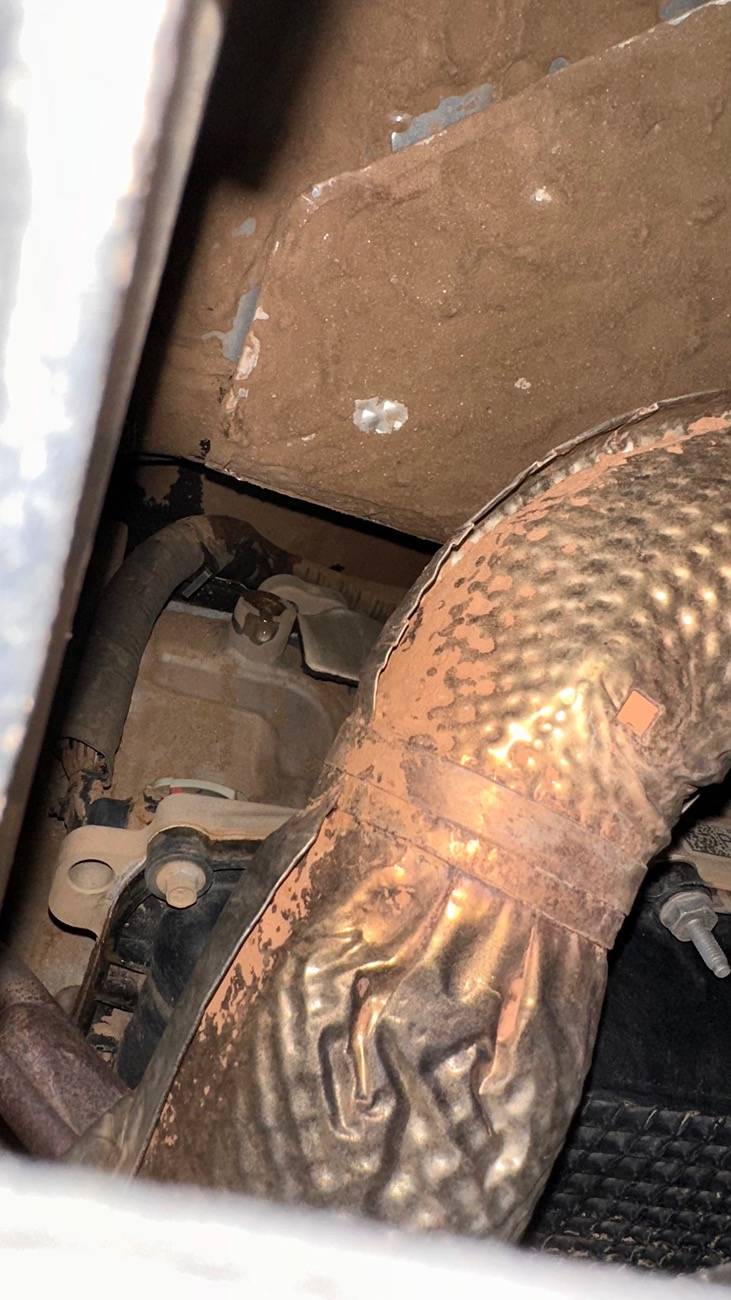 Ford Bronco Water dripping from above transfer case IMG_0090