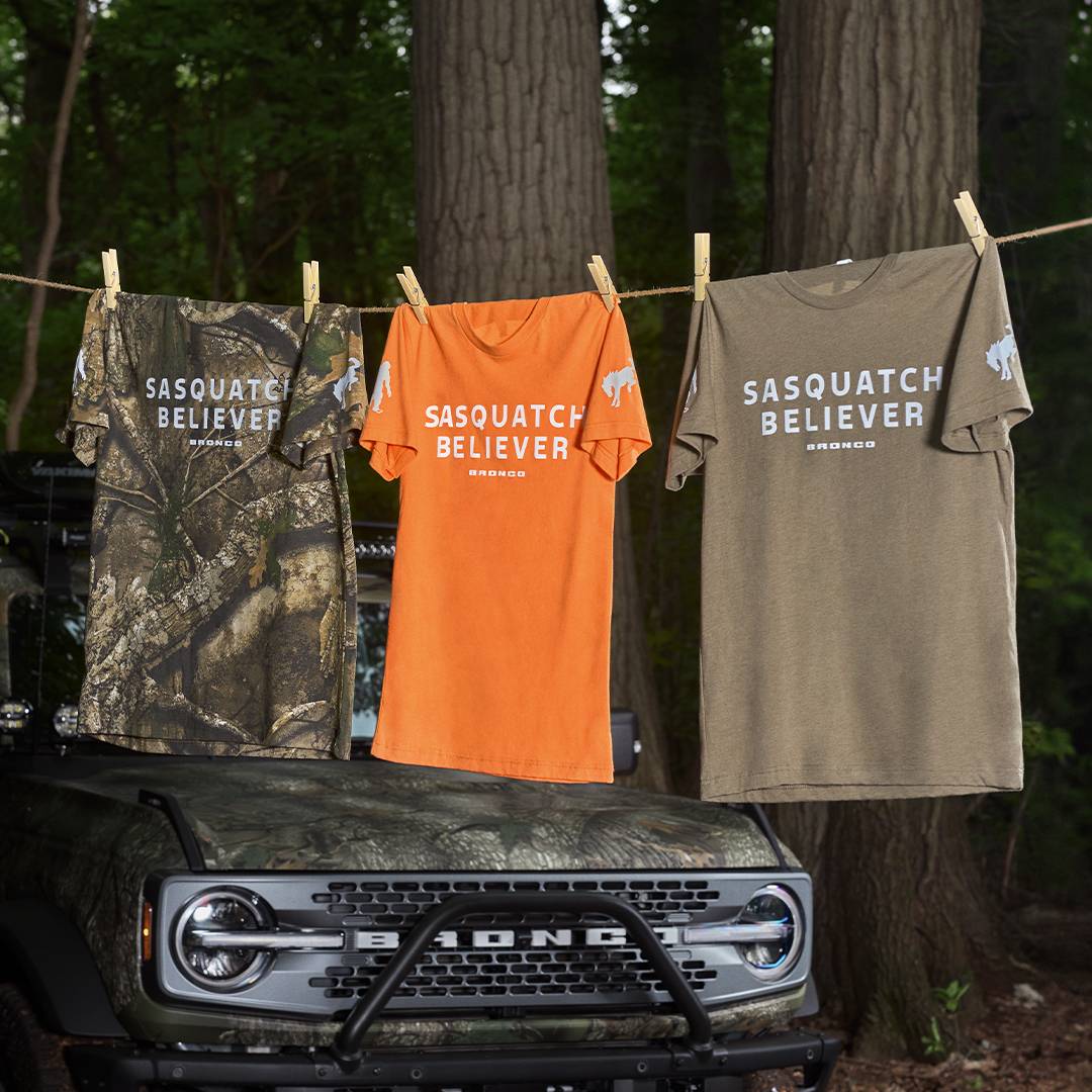Ford Bronco Bronco Sasquatch Searcher Sweepstakes Begins FMBR1684000_Bronco_Sasquatch_Fordcom_IG_MerchCarousel_1080x1080_F8
