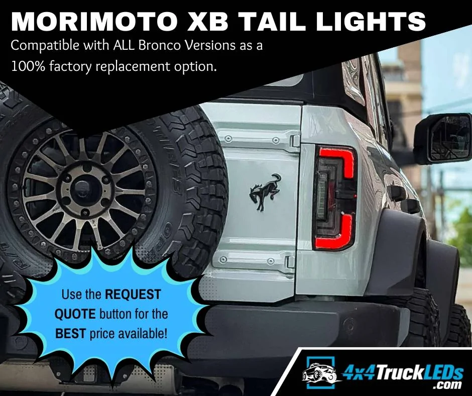 Ford Bronco SPECIAL | Morimoto XB Tail Lights Morimoto XB Tails for Bronco