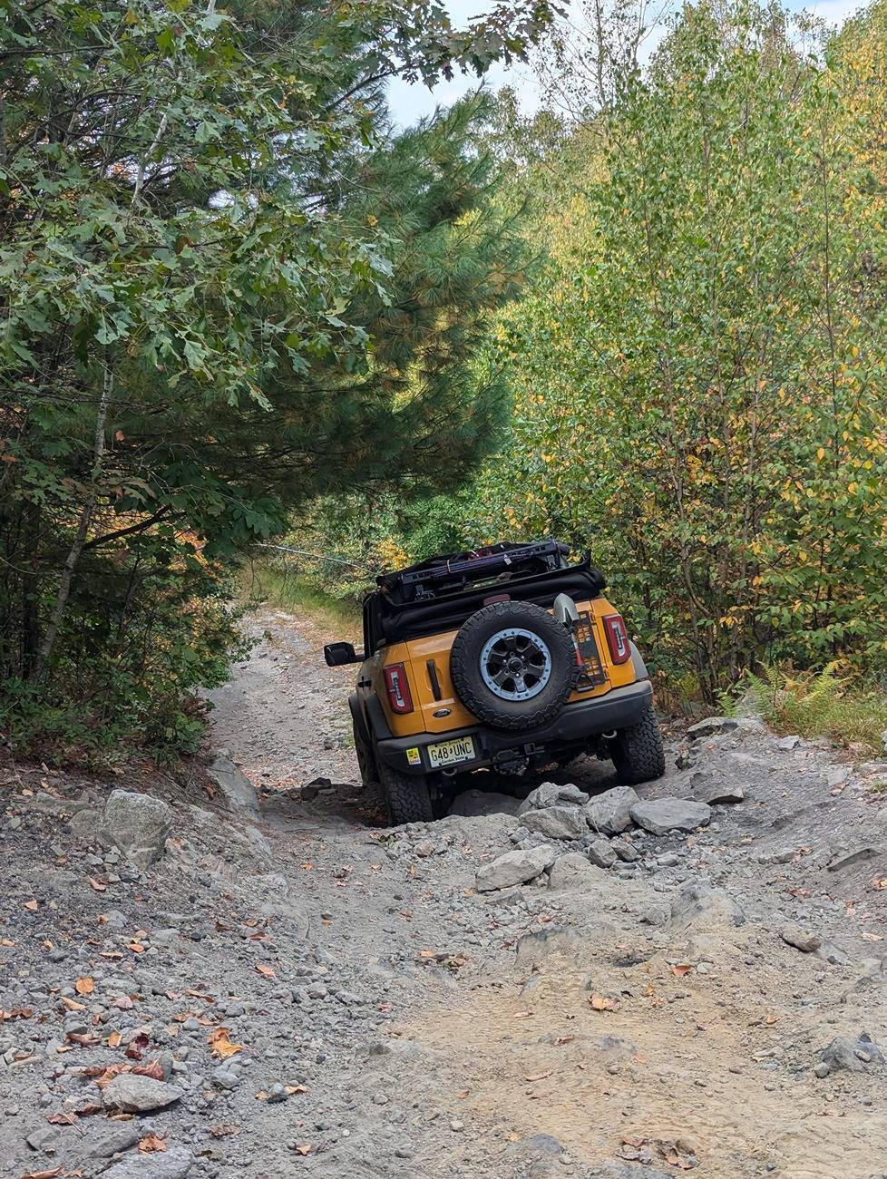 Ford Bronco Wheeling/Camping at Anthracite Offroad Adventure Area (AOAA) in PA PXL_20240921_184718984