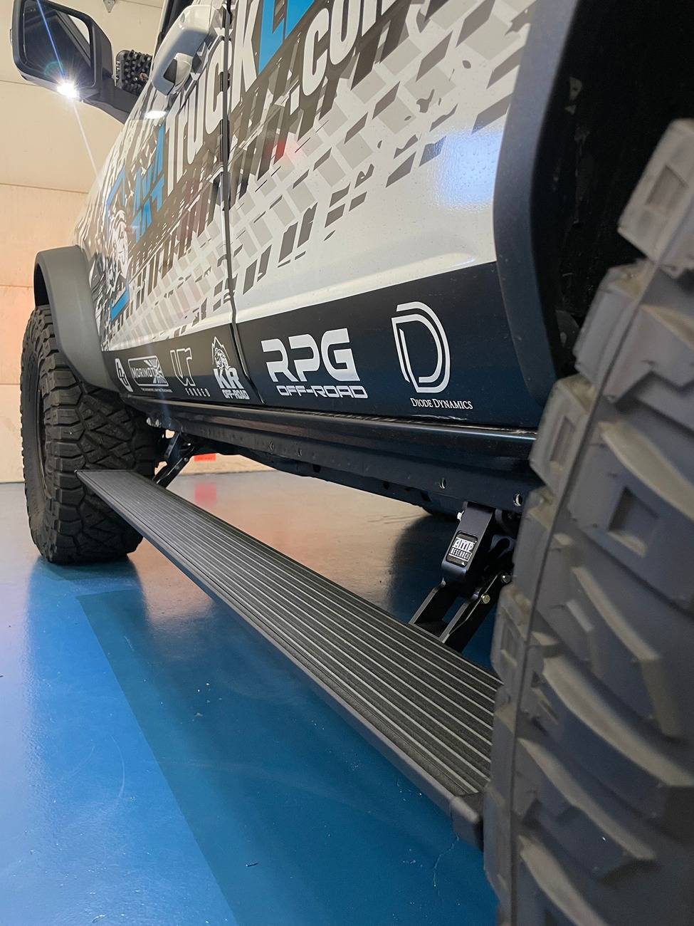 Ford Bronco AMP Research Powered Running Boards Photo Jan 24 2023, 12 34 06 PM
