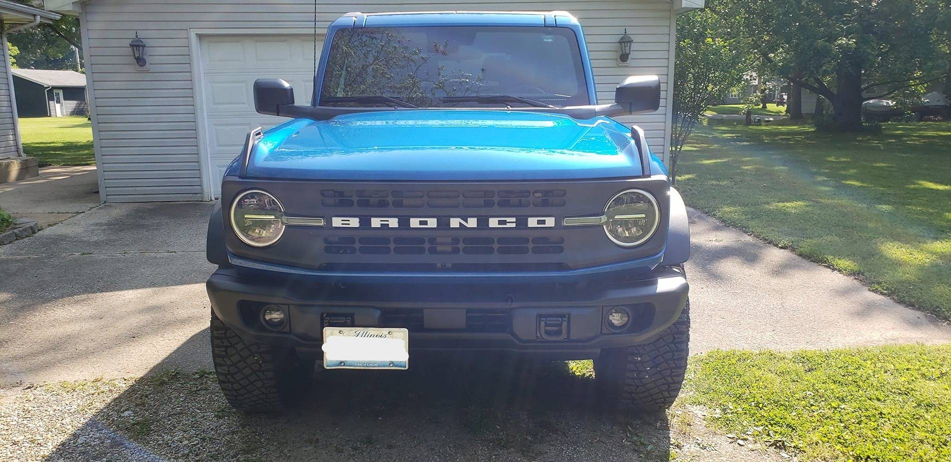 Ford Bronco Front License Plate Solutions for Capable Bumper Bronco Front