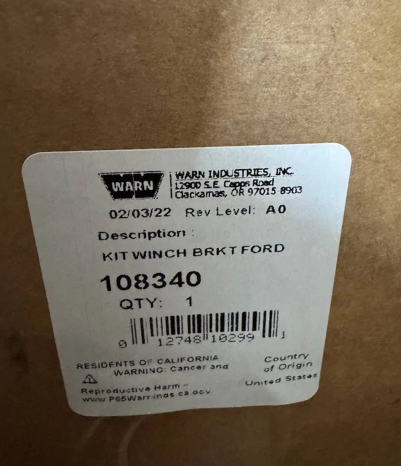 Ford Bronco NIB Ford Performance Winch Mount Kit $450 Untitled 2