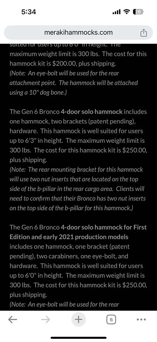 Ford Bronco Roof Webbing / Hammock Suggestions IMG_0396