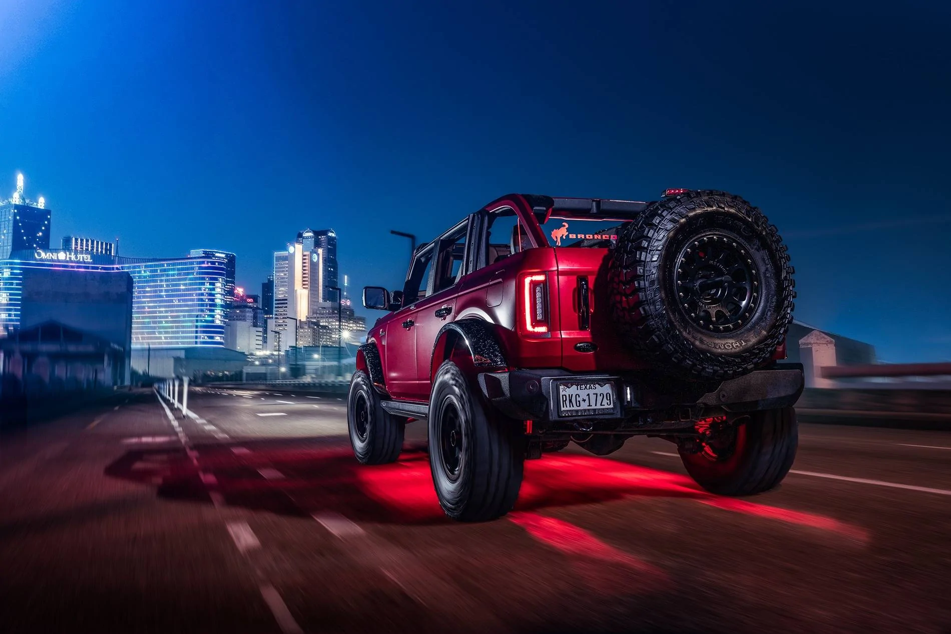 Ford Bronco WindRestrictor Illuminated Rear Wind Deflector BRONCO