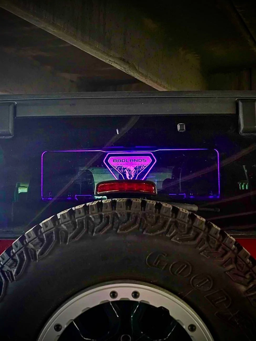 Ford Bronco WindRestrictor Illuminated Rear Wind Deflector Photo Oct 04 2024, 11 40 18 AM (2)