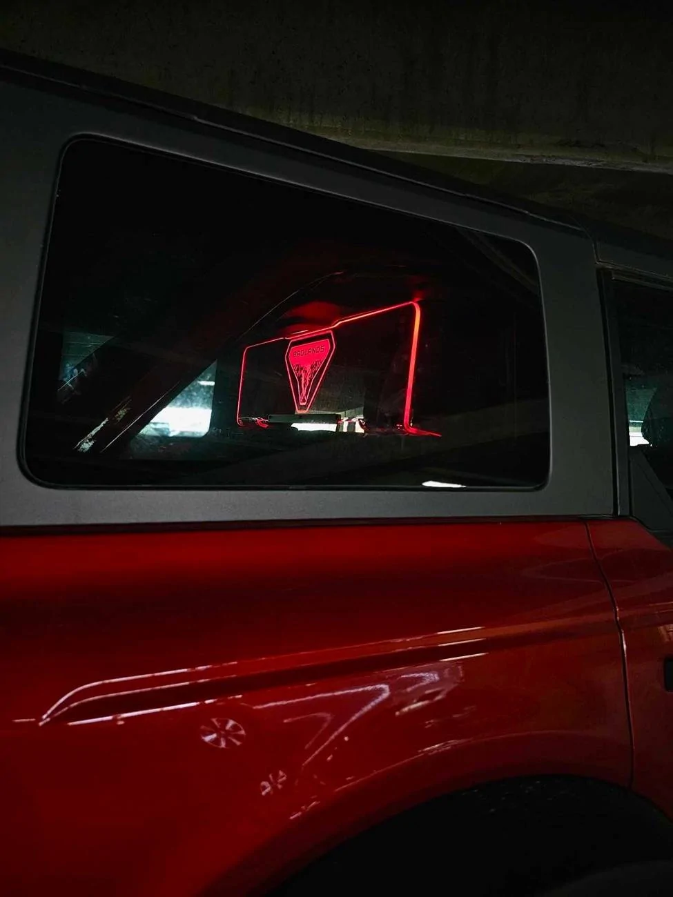 Ford Bronco WindRestrictor Illuminated Rear Wind Deflector Photo Sep 22 2024, 1 18 02 PM