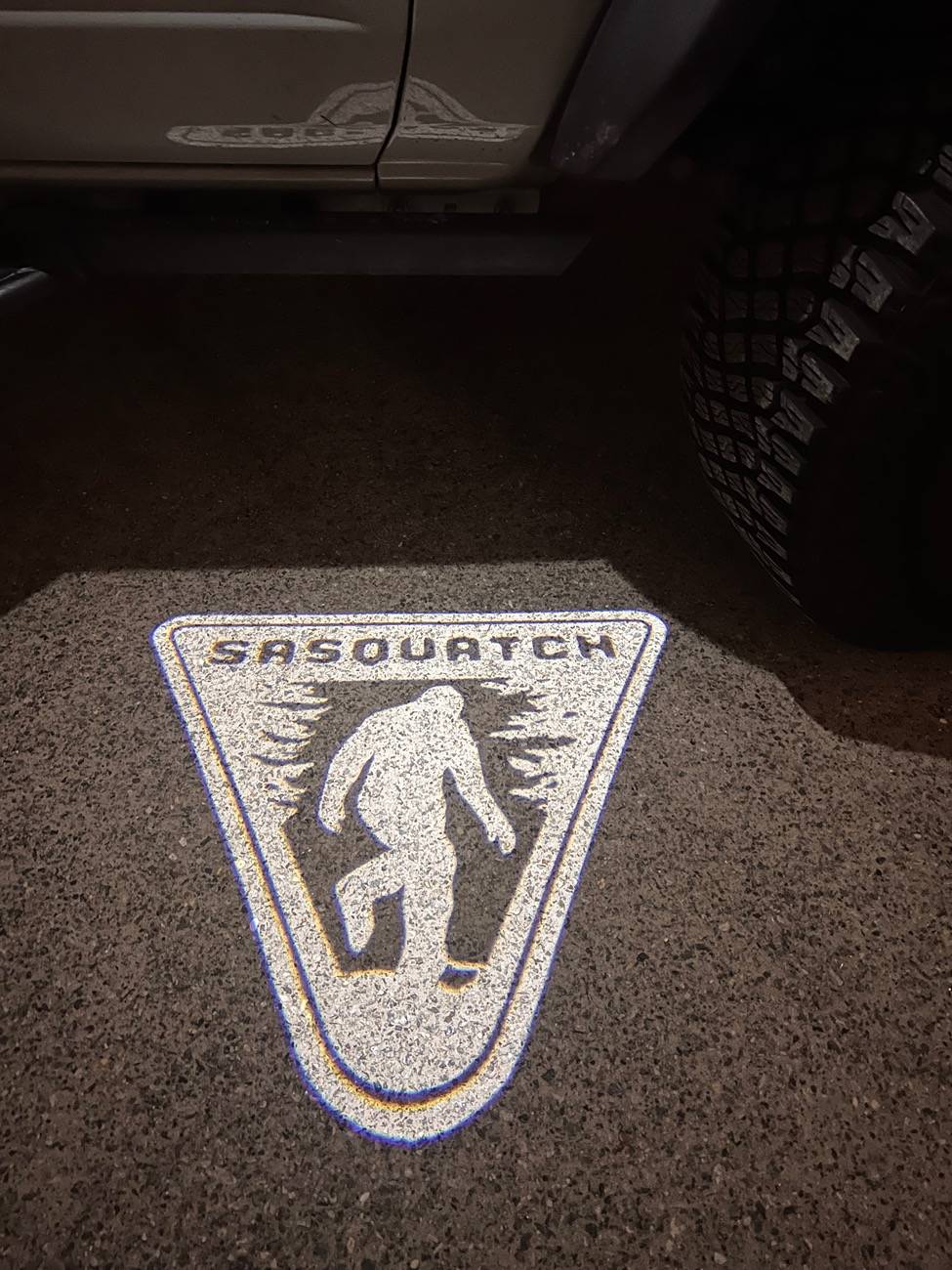 Ford Bronco Installed Sasquatch puddle lights from MVP IMG_8870