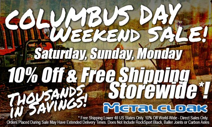 Ford Bronco Columbus Day Weekend Salebration! 10% Off & Free Shipping - Metalcloak Large-Sales-Block-ColumbusSale2024-Mobile