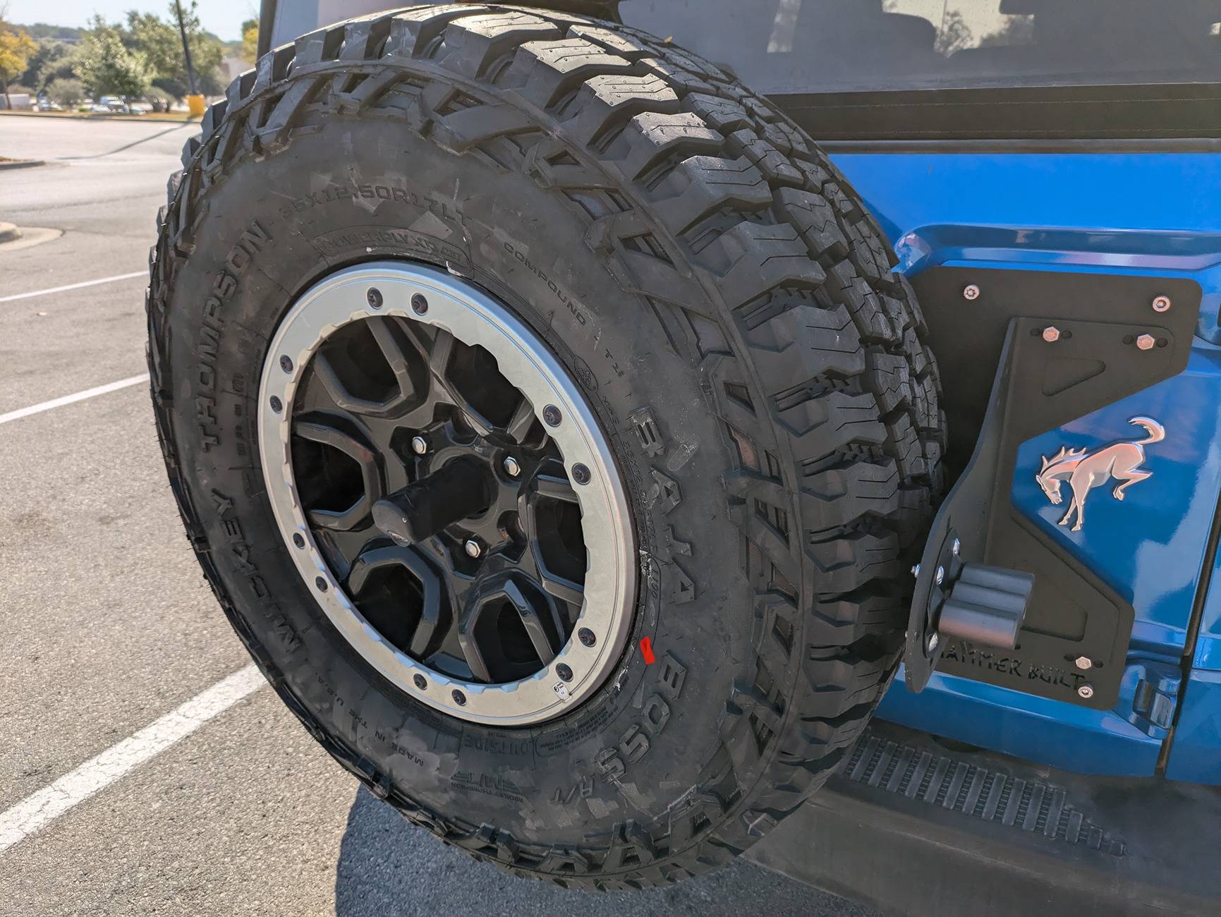 Ford Bronco Got some new shoes today: Mickey Thompson Baja Boss AT Tires in 35x12.5 r17 PXL_20241012_160503579