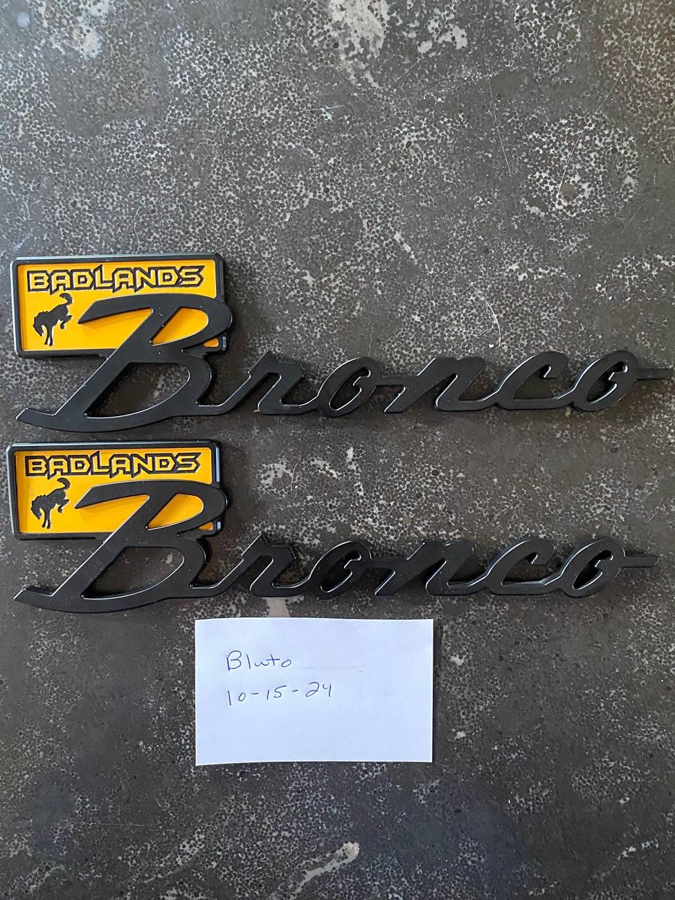 Ford Bronco Archetype Racing Badlands DNA Badges IMG_3345
