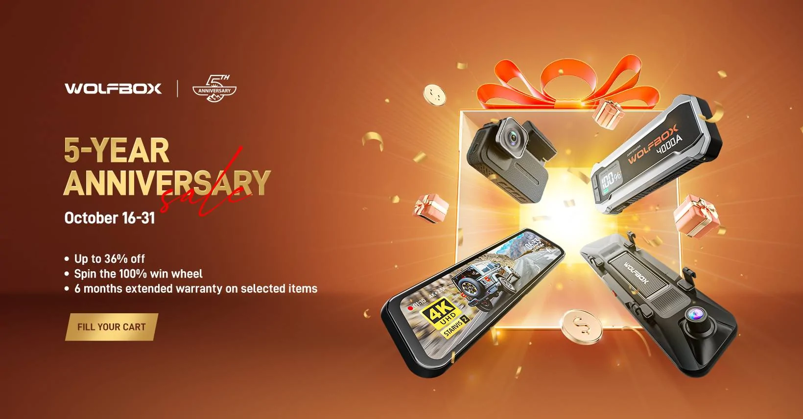 Ford Bronco 🎊WolfBox 5th Anniversary Party! Giveaway+Discounts+Lottery🎊 