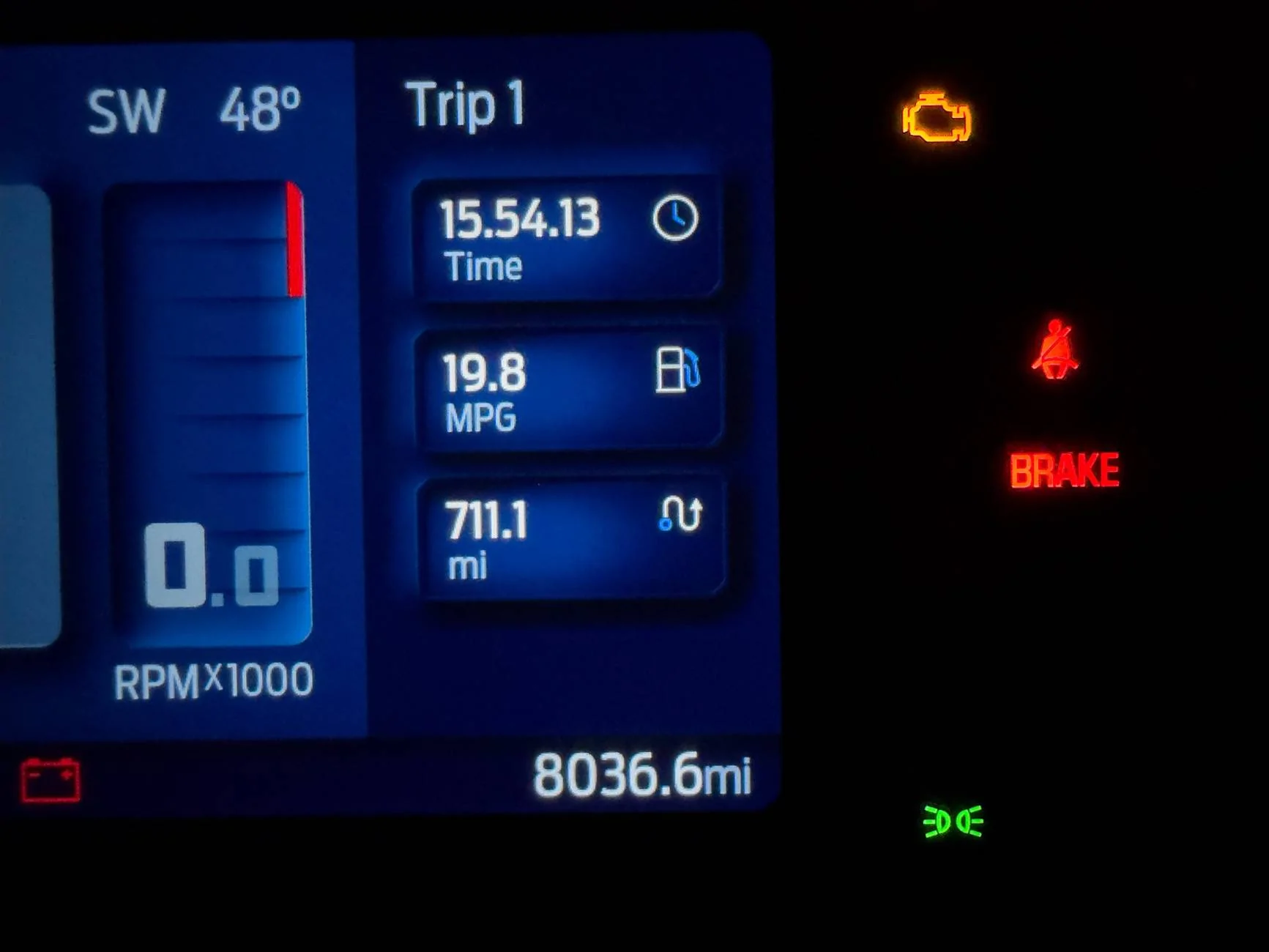 Ford Bronco Fuel Milage MPG Gains from Ford ProCal Performance Tune IMG_1012