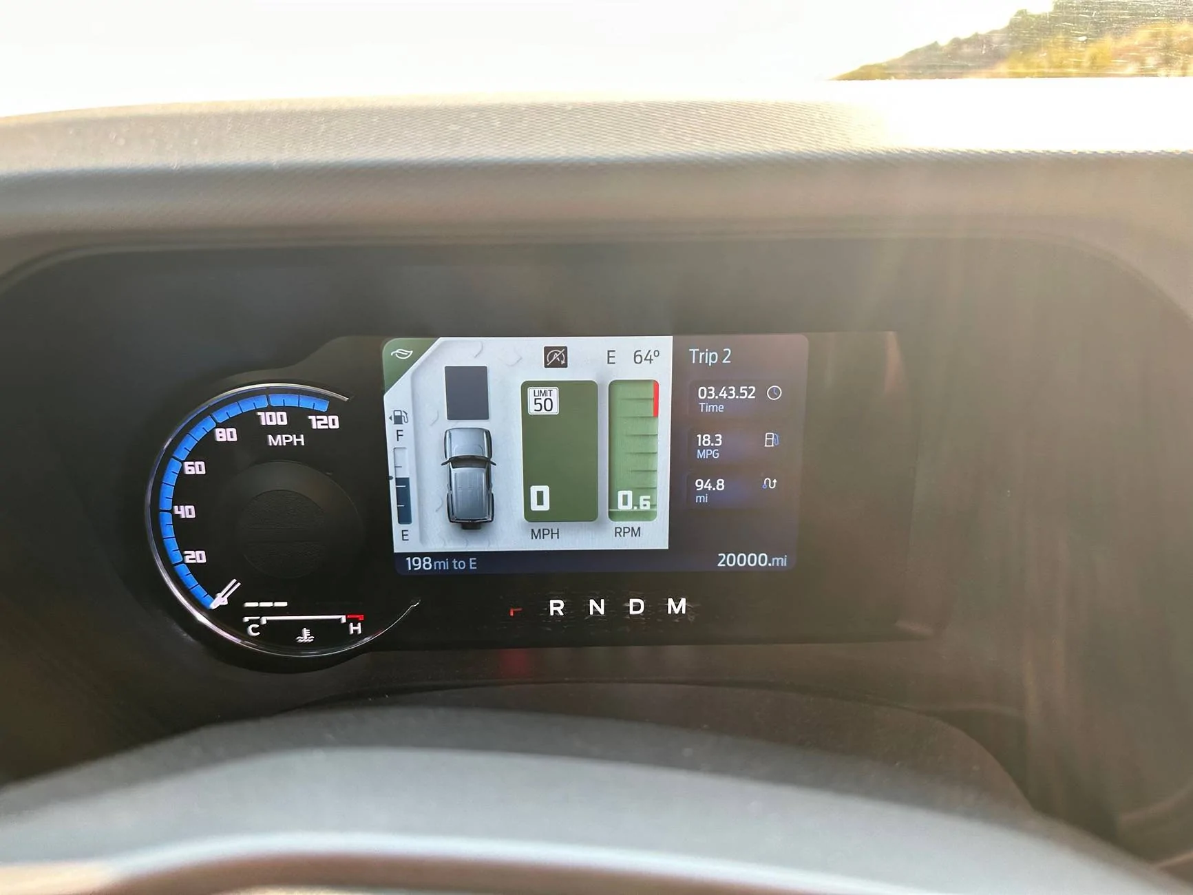 Ford Bronco Fuel Milage MPG Gains from Ford ProCal Performance Tune IMG_5378