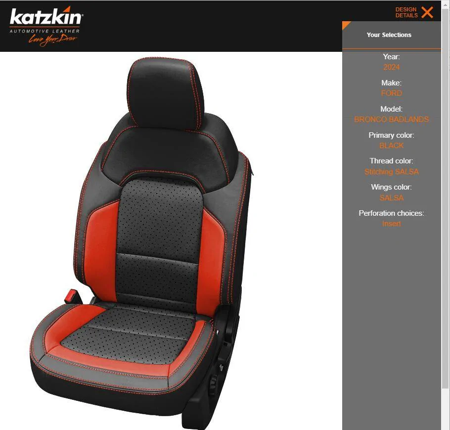 Ford Bronco Seat Upgrade - Orange Katzkin? 1729634810560-ud