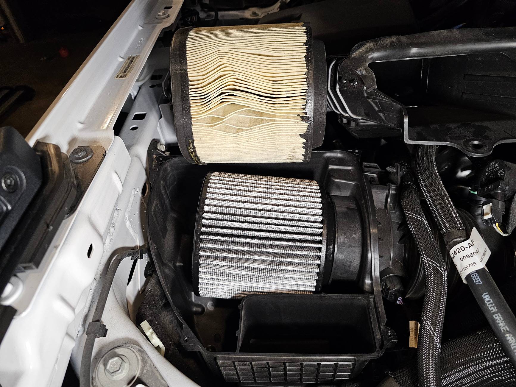 Ford Bronco Mishimoto dry (cleanable) air filter 20241025_070741
