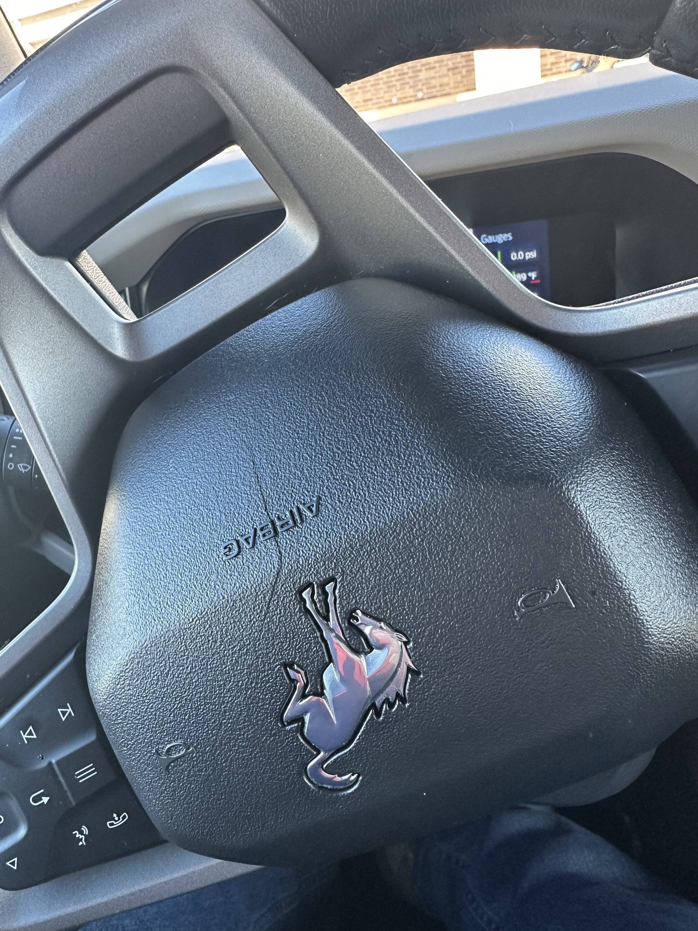 Ford Bronco Cracked Steering Wheel Airbag Cover IMG_9097