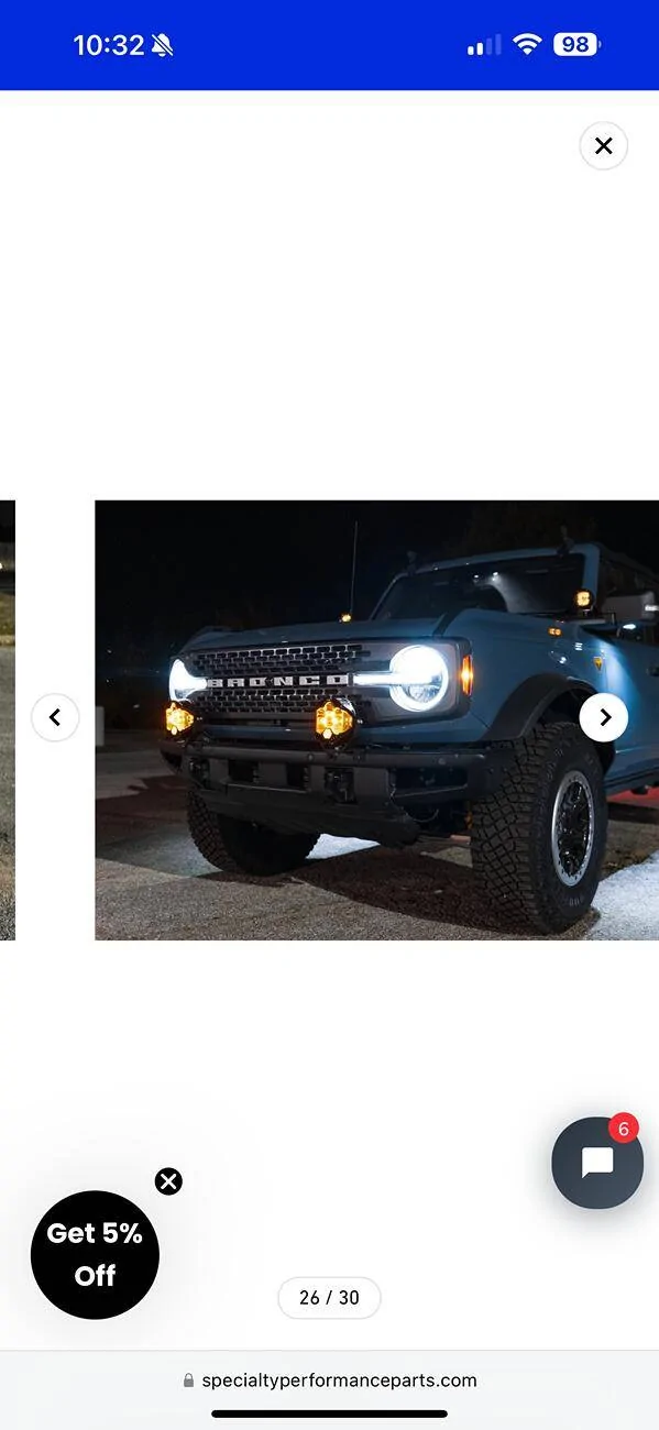 Ford Bronco Project X HP.70 vs Baja Design LP6 IMG_2950