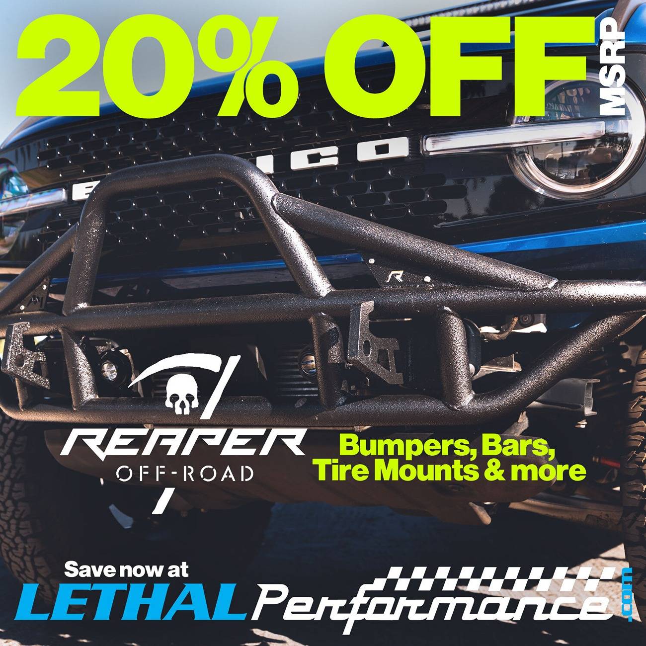 Ford Bronco Reaper Off-Road is 20% OFF! reaperoffroad