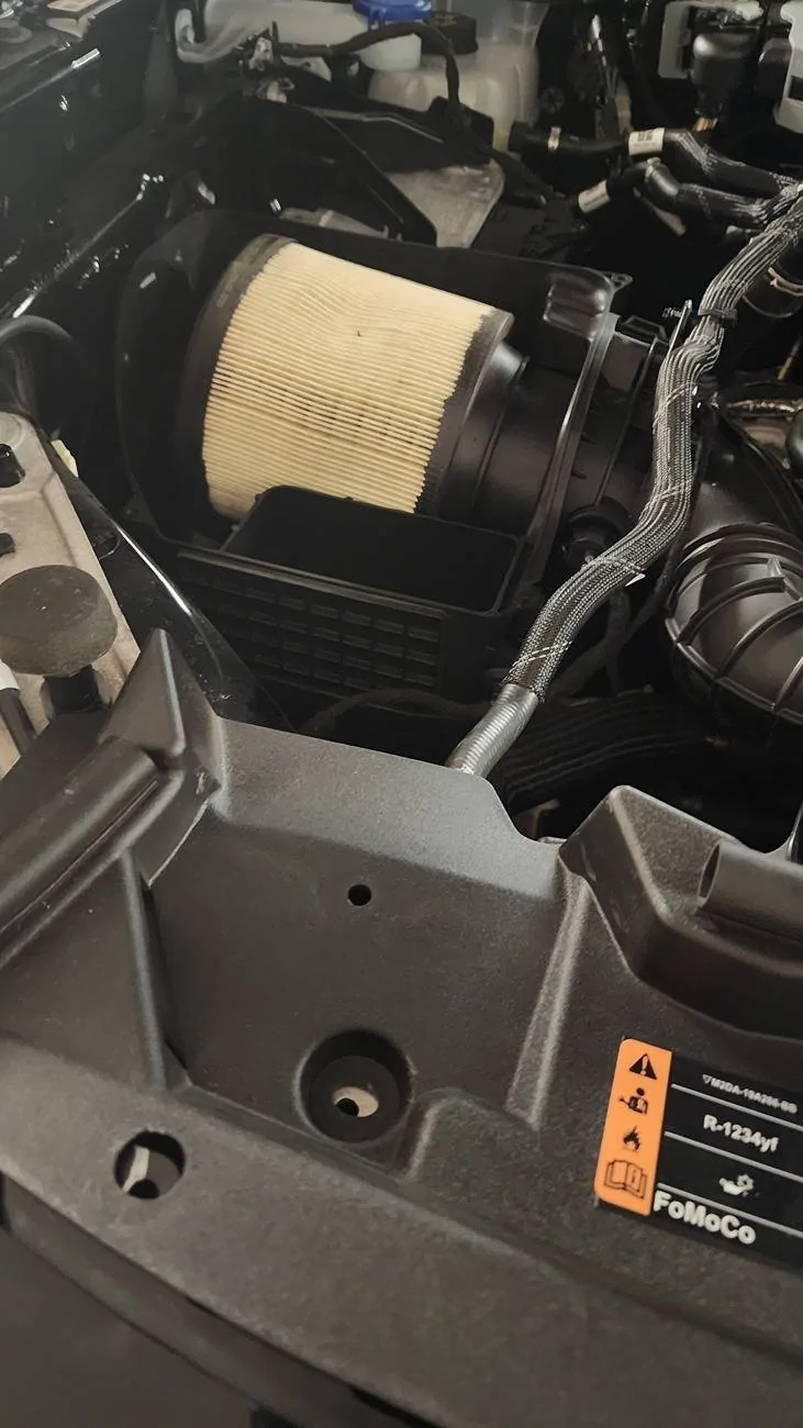 Ford Bronco Rough Country High Mount Winch Install Notes 2.1-Easier To Just Remove Aircleaner Housing