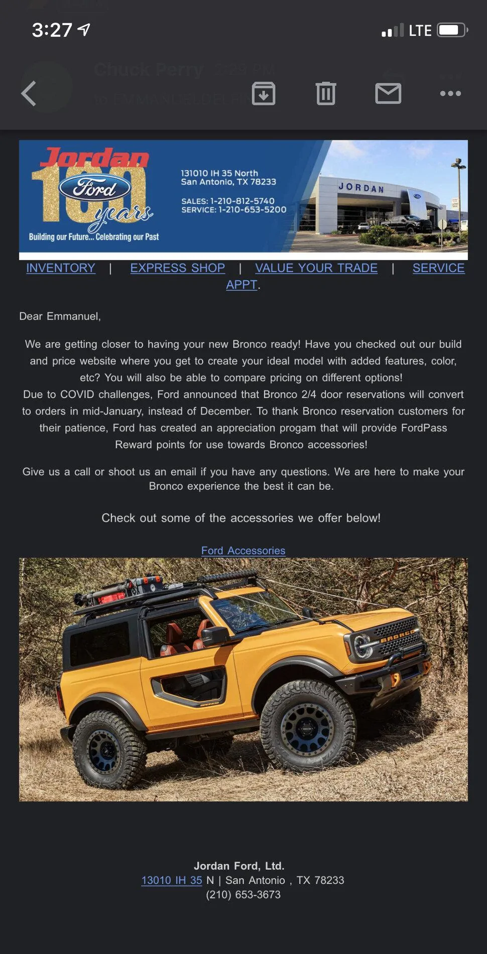 Ford Bronco FORDPASS rewards towards accessories? 8FF3E133-7DFF-4E06-A6D1-3E8EE5F8F138