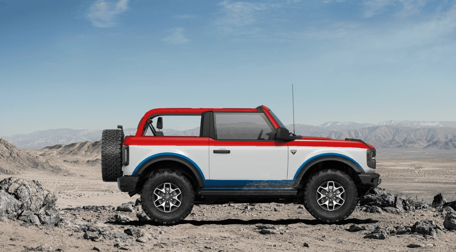 Ford Bronco Retro Paint Job RonWonB2topoff
