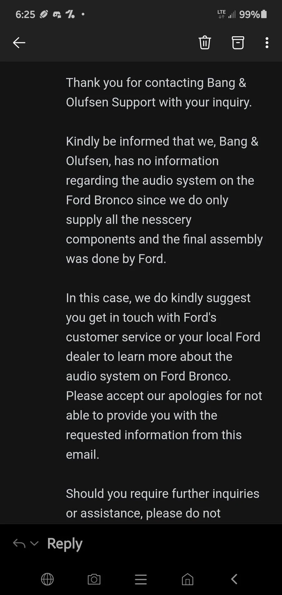 Ford Bronco Speaker locations in regular sound system and 10 speaker B&O system? Screenshot_20201208-062523_Outlook