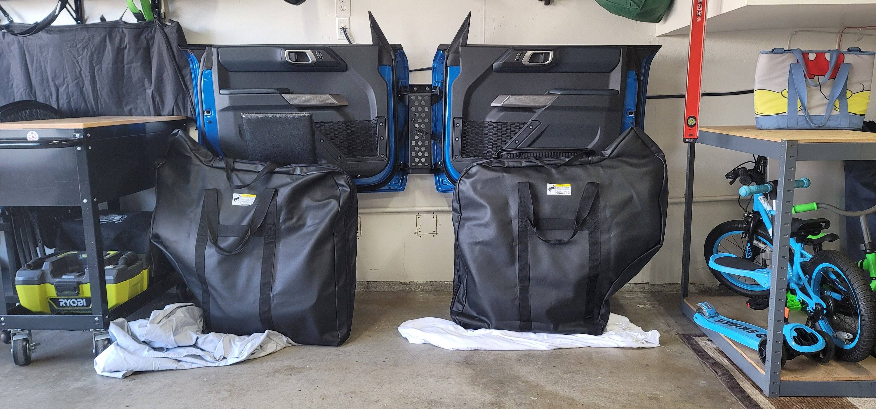 Ford Bronco Wall storage setup - IAG 20241101_153941