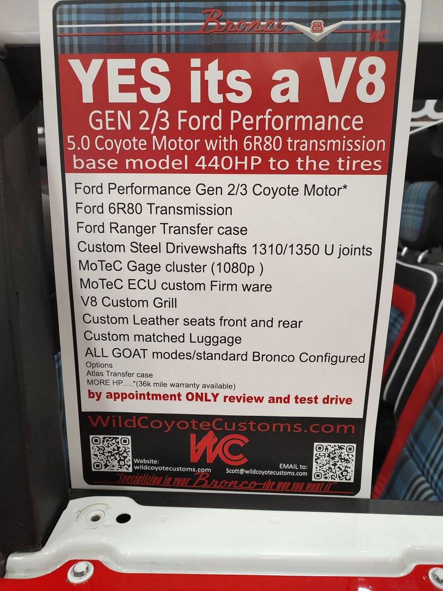 Ford Bronco Coyote V8 Bronco 6G at SEMA IMG_20241105_161841880