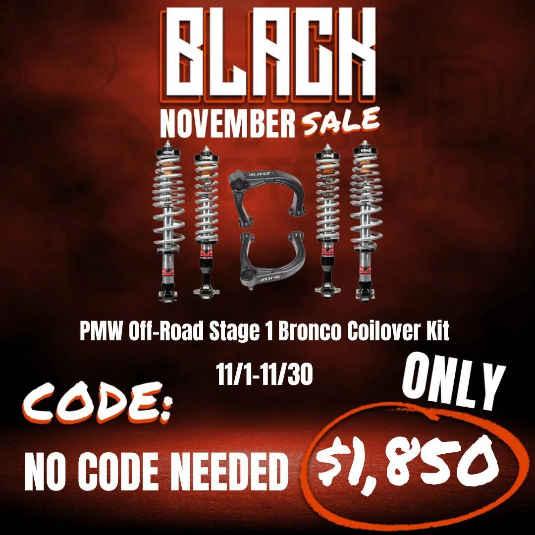 Ford Bronco Eibach Coilovers NOW AVAILABLE! PMW Stage 1