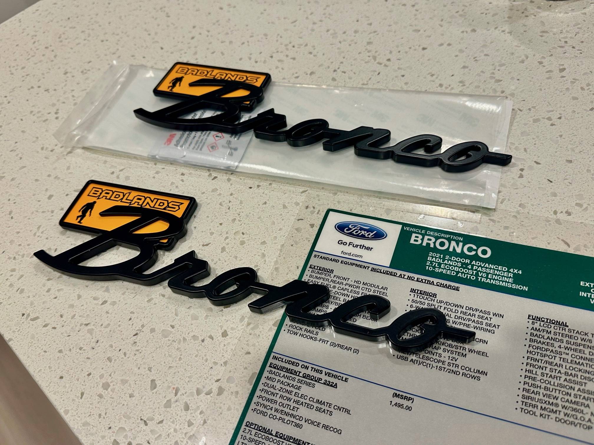 Ford Bronco Archetype Racing | New Badlands Badges - $199 IMG_9864