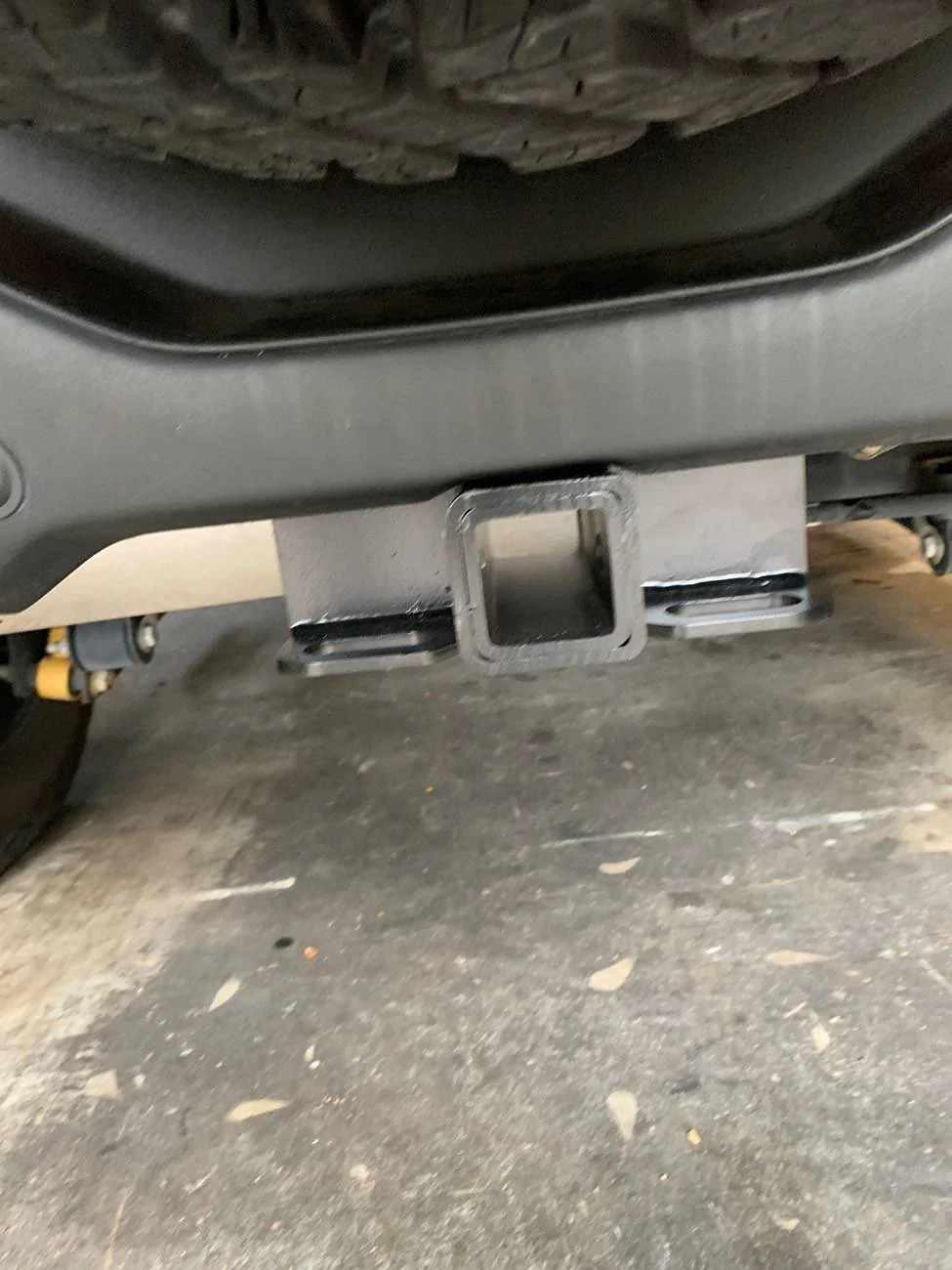 Ford Bronco Rough Country trailer hitch installed IMG_9580