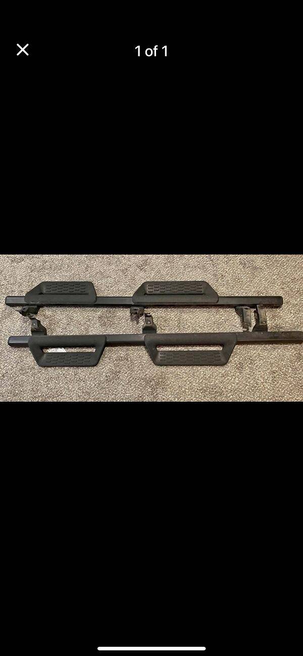 Ford Bronco Steps that attach to rock rails IMG_9588