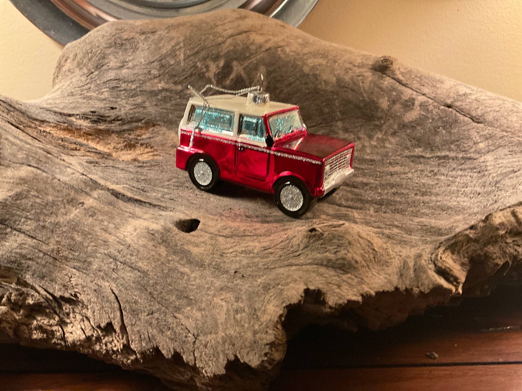 Ford Bronco Race Red Heritage Ornament image