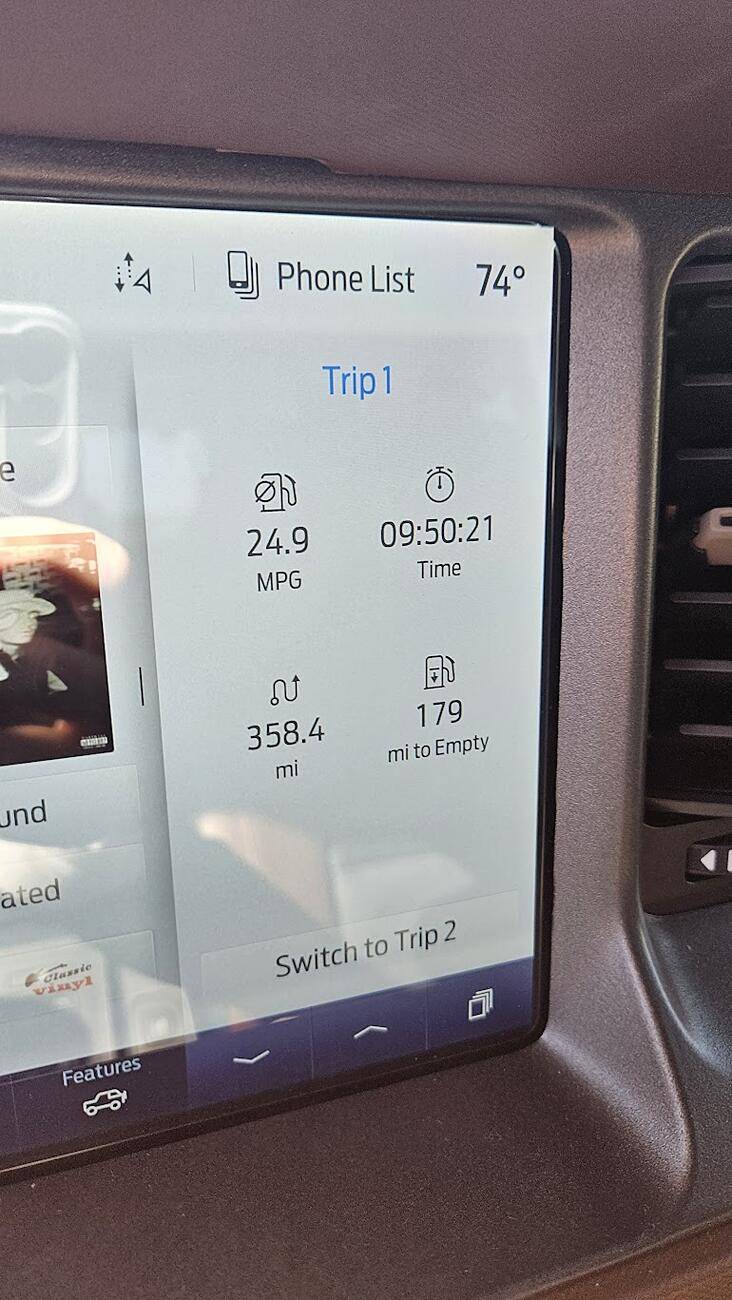 Ford Bronco Best real-world MPG achieved? 1731950927427-rh
