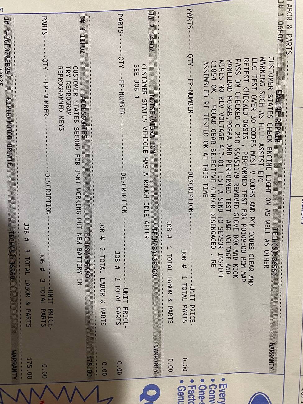 Ford Bronco Multiple error codes and CEL 01A7F110-A681-4453-A1AC-224A06325243