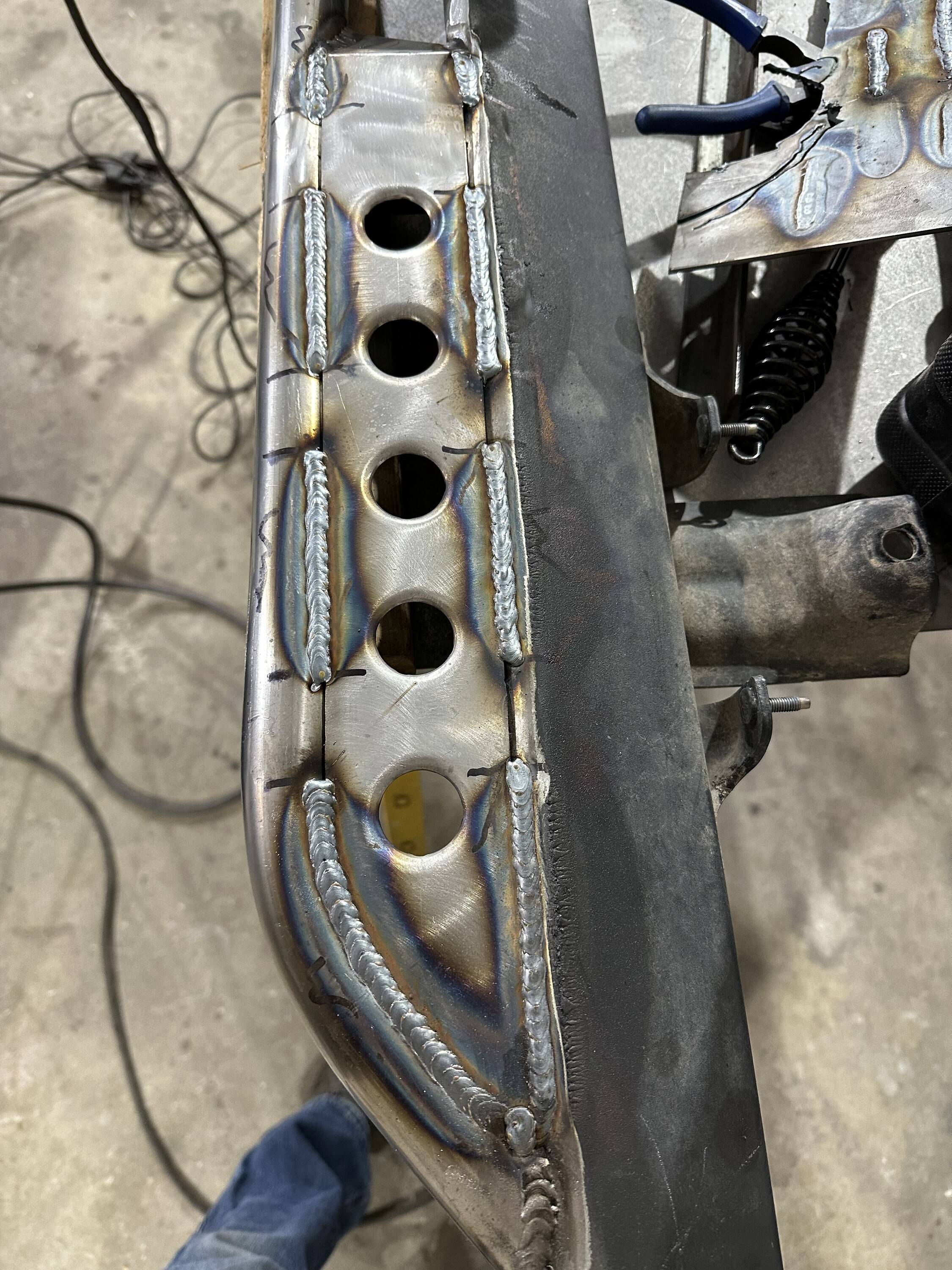 Ford Bronco Fabricated own rock sliders 54152709670_ac67307a9b_4k