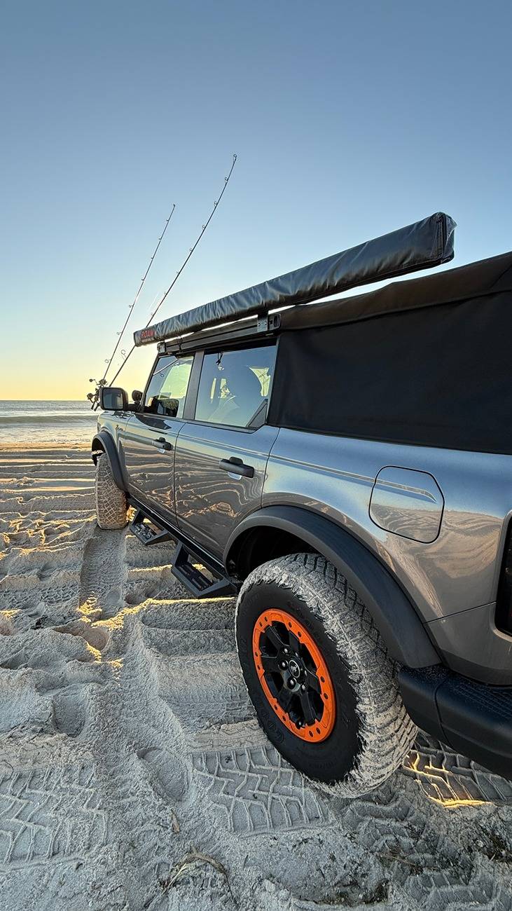 Ford Bronco X-Rack Soft Top Roof Rails for Awnings, Shower Enclosures and More + Still Open Your Top! 2024-11-16 07.28.22